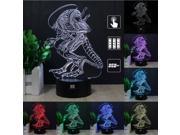 CT toys H Y Strange people 3D Night Light RGB Changeable Mood Lamp LED Light DC 5V USB Decorative Table Lamp Get a free remote control