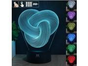 CT toys Maserratula rope 3D Night Light RGB Changeable Mood Lamp LED Light DC 5V USB Decorative Table Lamp Get a free remote control