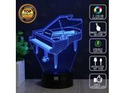 CT toys Piano 3D Night Light RGB Changeable Mood Lamp LED Light DC 5V USB Decorative Table Lamp Get a free remote control