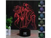 CT toys 3D LED 7Color Touch Switch LOL the Blind Monk Lee Sin Desk Lamp night light LED table lamp