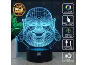 CT toys Maitreya 3D Night Light RGB Changeable Mood Lamp LED Light DC 5V USB Decorative Table Lamp Get a free remote control