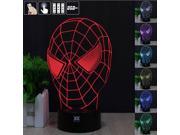 CT toys Spider man 3D Night Light RGB Changeable Mood Lamp LED Light DC 5V USB Decorative Table Lamp Get a free remote control