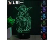 CT toys great master 3D Night Light RGB Changeable Mood Lamp LED Light DC 5V USB Decorative Table Lamp