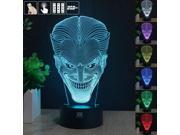 CT toys Jack smiley 3D Night Light RGB Changeable Mood Lamp LED Light DC 5V USB Decorative Table Lamp Get a free remote control