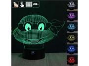CT toys Teenage Mutant Ninja Turtles 3D Night Light RGB Changeable Mood Lamp LED Light DC 5V USB Decorative Table Lamp