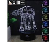 CT toys Carrying soldiers dog 3D Night Light RGB Changeable Mood Lamp LED Light DC 5V USB Decorative Table Lamp