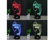 CT toys Dolphin lamp 3D Visual Led Night Lights for Kids Touch USB 7colors table novelty products christmas lights with night light