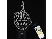 CT toys Middle finger 3D Night Light RGB Changeable Mood Lamp LED Light DC 5V USB Decorative Table Lamp Get a free remote control