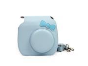 PU Leather Shoulder Strap Bag Kitty Style Case Pouch For FUJIFILM Instax Mini 8 Mini 7s Solid Color Camera Carry Cover Case