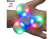 2 pcs Bluetooth Speaker music LED Tri Fidget Hand Spinner Stress Anxiety Reducer EDC Focus Decompress toys gift for adult and children