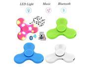 4pcs/lot 4 color LED Light Bluetooth Speaker Music Fidget Spinner EDC Hand Spinner For ADD ADHD Autism and stress Relief Killing Time Kids Adult Finger Toy
