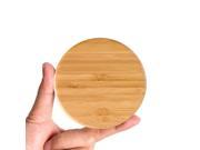 Real Bamboo Wooden Qi Wireless Charger for iPhone 8 iPhone X Samsung Galaxy S6 S7 Edge S8 Charging Pad Cell Phone Charger