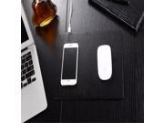 Universal Charging Quick Charge Qi Wireless Charger With Mouse Pad For Samsung Galaxy S7 S6 Edge S5 LG For iPhone 7 6 6S 5 5S SE with iPhone 7 6 6S 5 5S plug