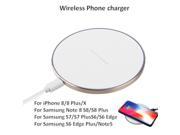 Smart Wireless cellPhone Charger Pad for iPhone 8 8 Plus X Samsung Note 8 Galaxy S8,S8 Plus,S7,S6,S6 Edge+ 9V Fast Charging …