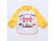 Unisex Kids Childs Arts Craft Painting Apron Baby Waterproof Bib with Sleeves and Pocket Red 6 36 Months Yellow Set of 1