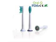 Toothbrush Heads Compatible for Philips Sonicare HX6013 16 ProResults Standard Toothbrush FlexCare HealthyWhite 2 Series EasyClean and PowerUp. 3pcs 1pack