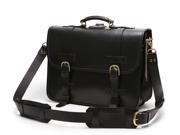 LederMann Extra Large Belting Leather Briefcase Convertible to a Backpack Messenger Bag Business Bag Satchel Attache 18 Inch