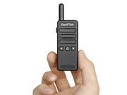 EasyTalk Mini Walkie Talkie ET M3 16 channel UHF 400 520MHz FRS GMRS Ham Radio Transceiver for kids Girl Boy 2 pack Black