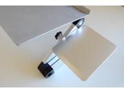 WorkEZ Mouse Pad Adjustable Removable Ambidextrous Platform For Your Mouse Silver