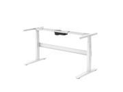 RISE UP Electric Adjustable Height Standing Desk Frame with Memory Control. Premium Affordable Power Ergonomic Sit Stand Computer Office Desk white