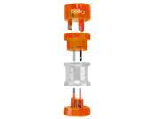 Ceptics Worldwide International Travel Plug Adapter Kit Small Sized Orange