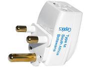 Ceptics Type M 3 Outlet Travel Adapter Plug for South Africa