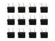 Ceptics Plug Adapter For Use In USA to Europe Asia 12 Pack