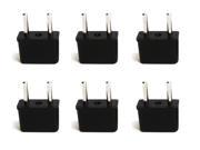 Ceptics Plug AdapterFor Use In USA to Europe and Asia 6 Pack