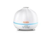PULNDA X300W 300ml Essential Oil Diffuser Aroma Humidifier Ultrasonic Cool Mist with 4 Timer Setting 7 LED Color lights Adjustable Mist Mode and Waterless Au