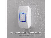 Waterproof Smart Wireless Doorbell with Receiver Operating at over 1 000 feet Range with 36 Chimes Battery Included