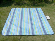 Foldable Waterproof Sandproof Beach Blanket Picnic Blanket Mat All Purpose Oxford Fabric Mat with STORAGE BAG Stripe