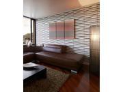 Easy Peel And Stick Durable Plastic 3D Wall Panel LAVA Design. 12 Panels. 32 SF. Matte White. Paintable