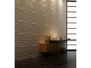 Easy Peel And Stick Durable Plastic 3D Wall Panel SLATE Design. 12 Panels. 32 SF. Matte White. Paintable