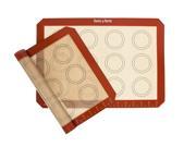 Basic Home Non Stick Silicone Baking Mats with Measurements for Cookie sheets 2 Pack