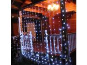 BingXing Window Curtain String Lights with 304 LEDs 8 Modes 9.8 x 9.8 feet for Decorating Home Garden Wedding Party Festival Holiday Warm White
