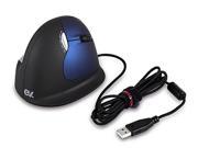 Ev USB Wired Ergonomic Vertical Mouse DPI 500 1000 2000 2500 for PC with LED light breathing blue