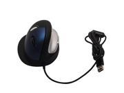 Ev USB Wired Ergonomic Vertical Mouse DPI 500 1000 2000 3500 for PC Small Size blue