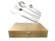 Home use 16 Pieces 4 People Stainless Steel Western tableware Contain Dessert Spoon spoon forks And Steak knife