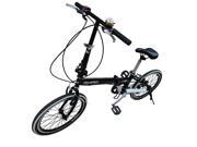 Mcboson 20 inch 6 speed red foldable cycle adult bicycle City Sport Tools push Bike Black