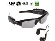 720P SunGlasses Spy Camera With MP3 Player and Bluetooth Earphone Glasses Video Recorder Hidden Spy Cameras