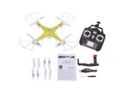 Vipwind Hot HT F801C 6-Axis Gyro 2.4G 4CH wifi FPV UFO RC Quadcopter W/Camera+CF Mode Yellow (Color: Yellow)