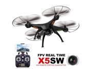 Vipwind Amazing Goods syma x5sw entdecker ii 5. rp 2.4ghz rc quadcopter 2mp wifi - kamera + 2 batterie (Color: Black)