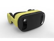 HelloPro VR Headset 3D Virtual Reality Glasses Built in HiFi Headphone 360 Degrees Movie Game for iPhone Android and Windows Phones within 4.5~6 inch Yellow