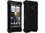 Ballistic Shell Gel SG Case for HTC EVO in Black SA0512 M005