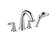 Hansgrohe 06123000 Swing C 4 Hole Roman Tub Set Trim with Lever Handles