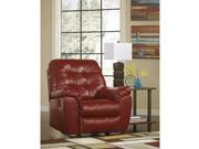 Signature Design by Ashley Alliston Rocker Recliner in Salsa DuraBlend