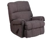 Contemporary Couger Gray Chenille Rocker Recliner