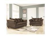 Flash Furniture Signature Design by Ashley Darcy Living Room Set in Cafe Fabric [FSD 1109SET CAF GG]