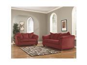 Flash Furniture Signature Design by Ashley Darcy Living Room Set in Salsa Fabric [FSD 1109SET RED GG]