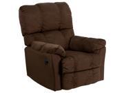Flash Furniture Contemporary Top Hat Chocolate Microfiber Power Recliner [AM P9320 4171 GG]